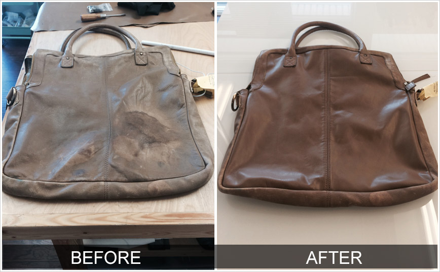 Handbag Handle Degreasing, Repair and Re-Inking Services - The